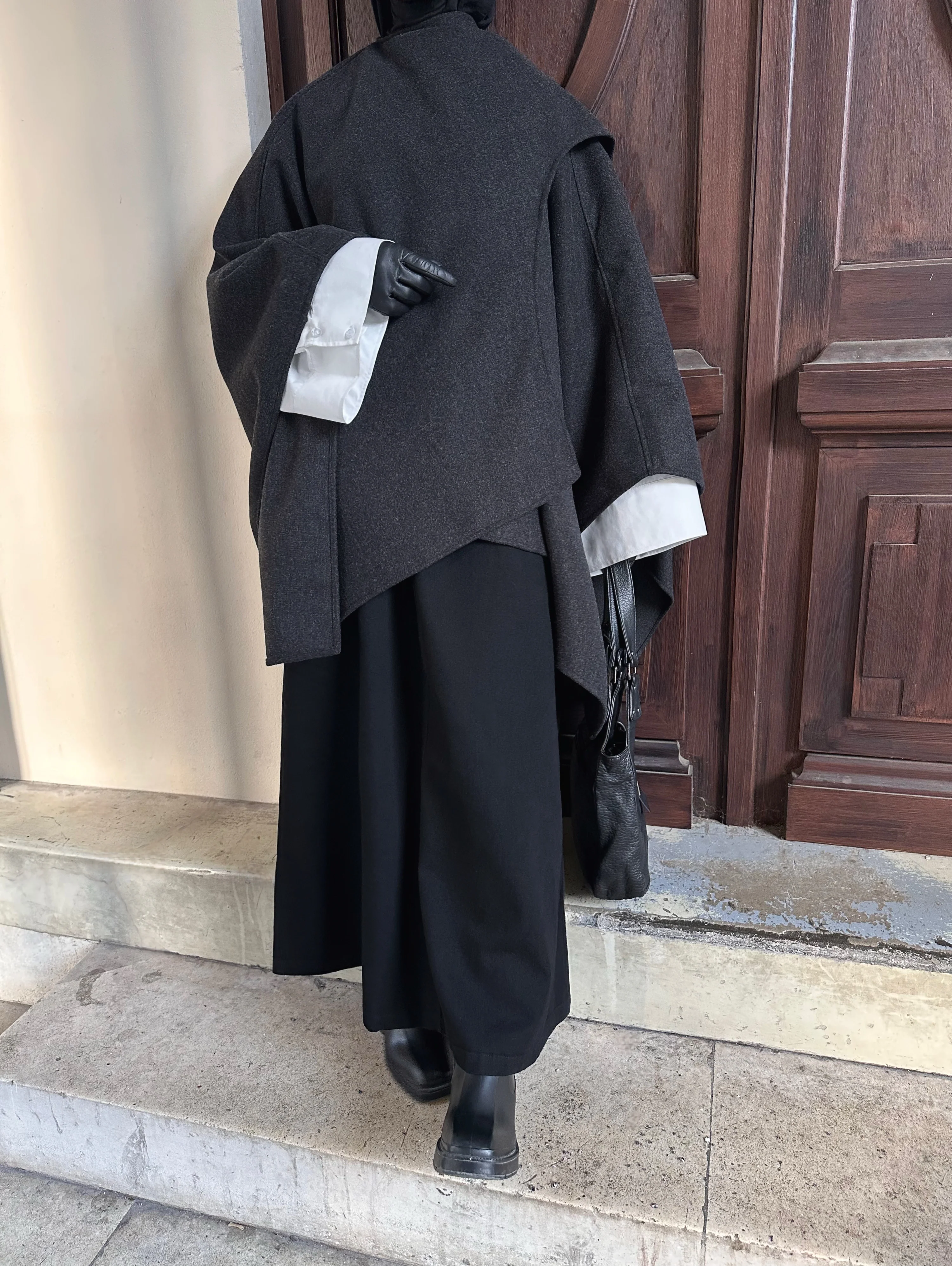 Cape croisée — Gris - Image 5