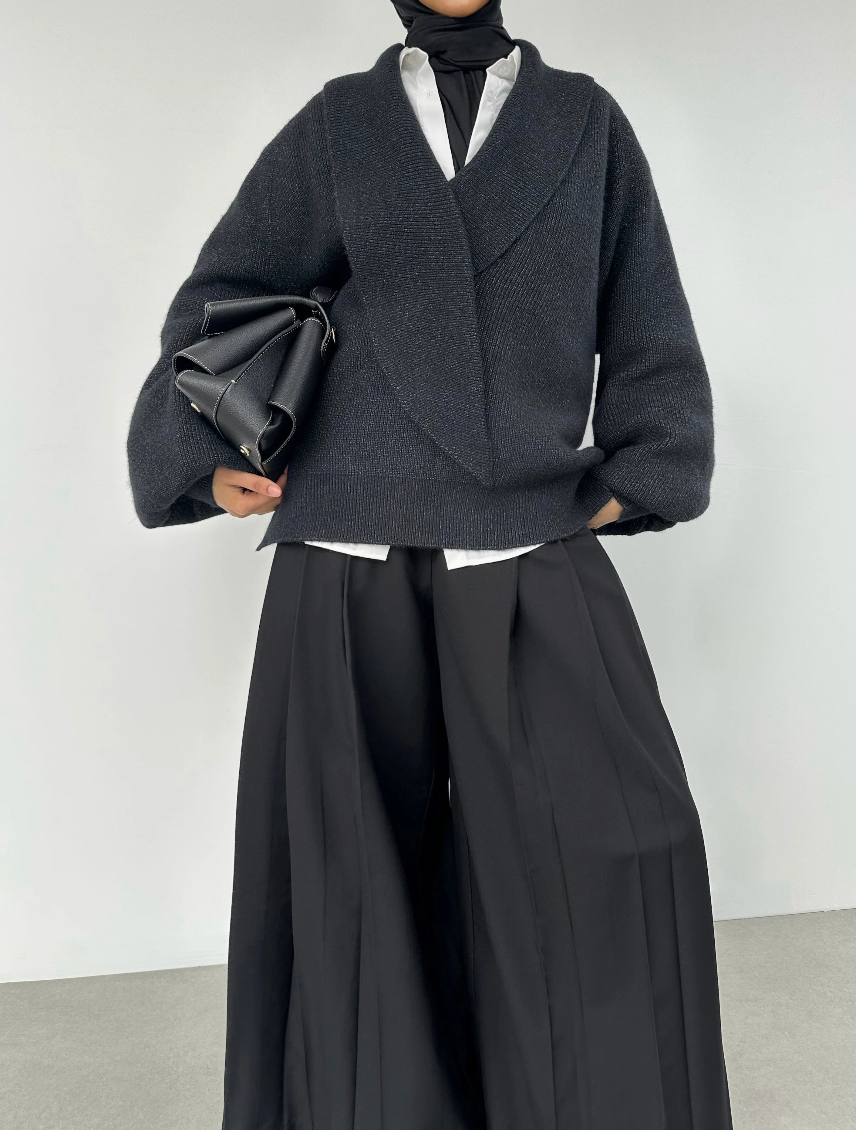 Cardigan — Gris foncé - Image 3