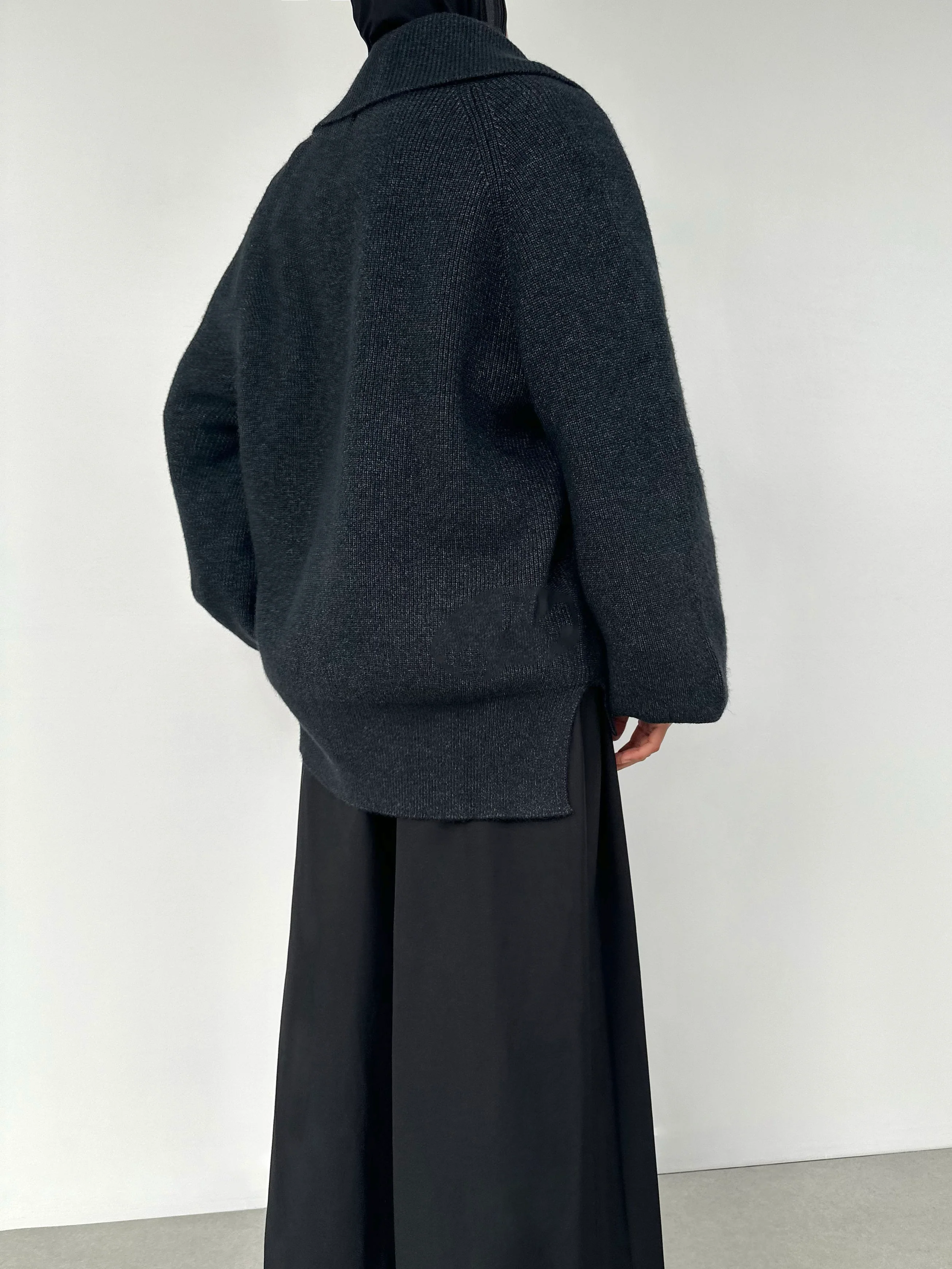 Cardigan — Gris foncé - Image 5