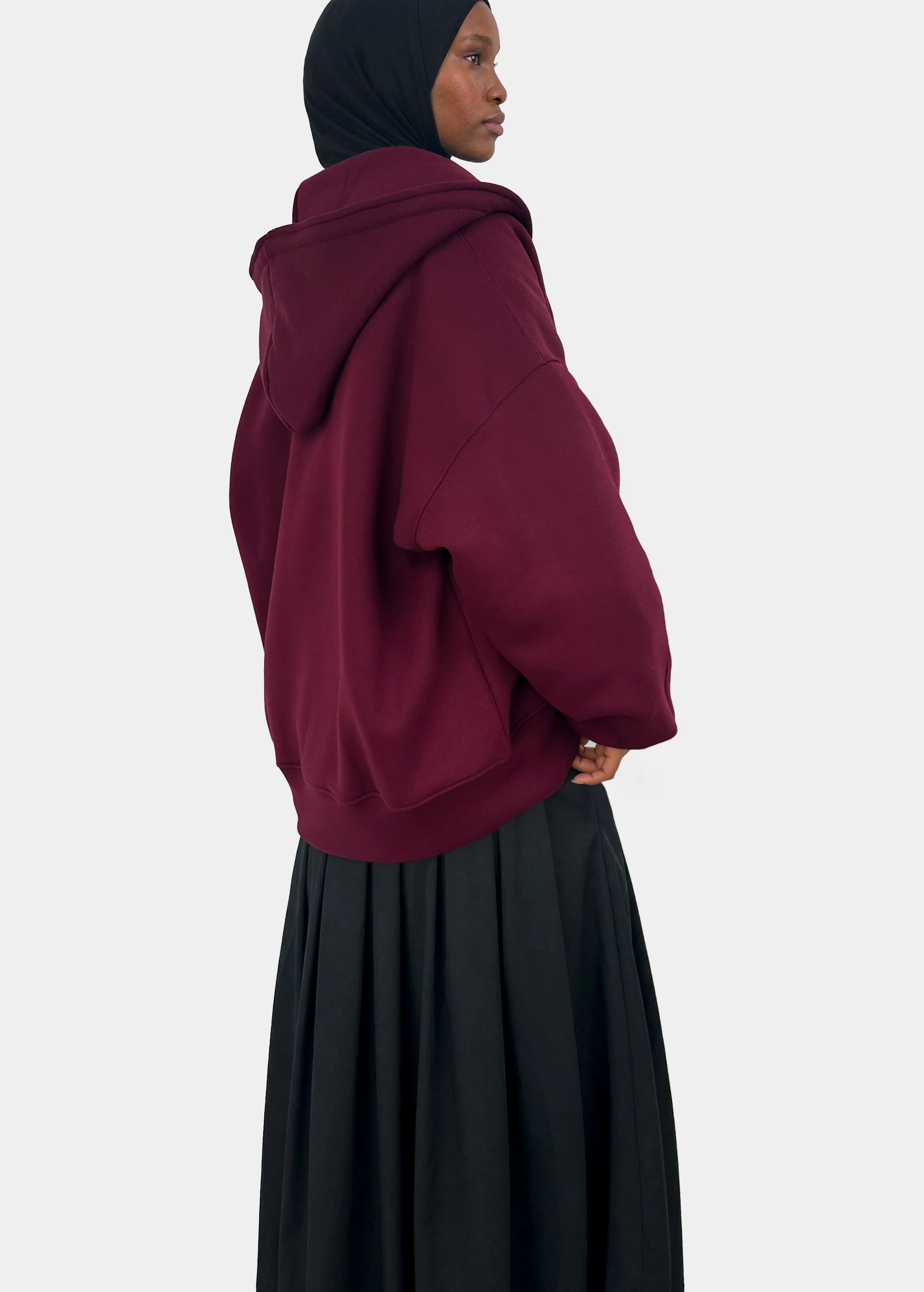 Veste à double zip — Bordeaux - Image 4