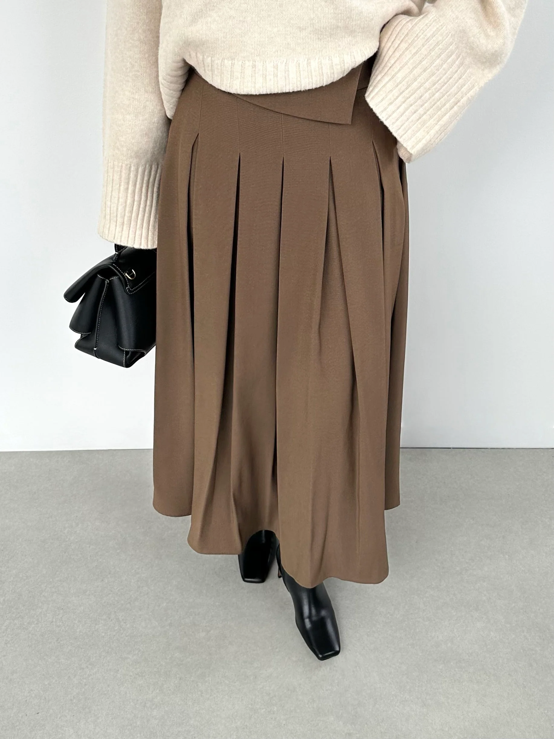 Jupe à col — Marron - Image 3