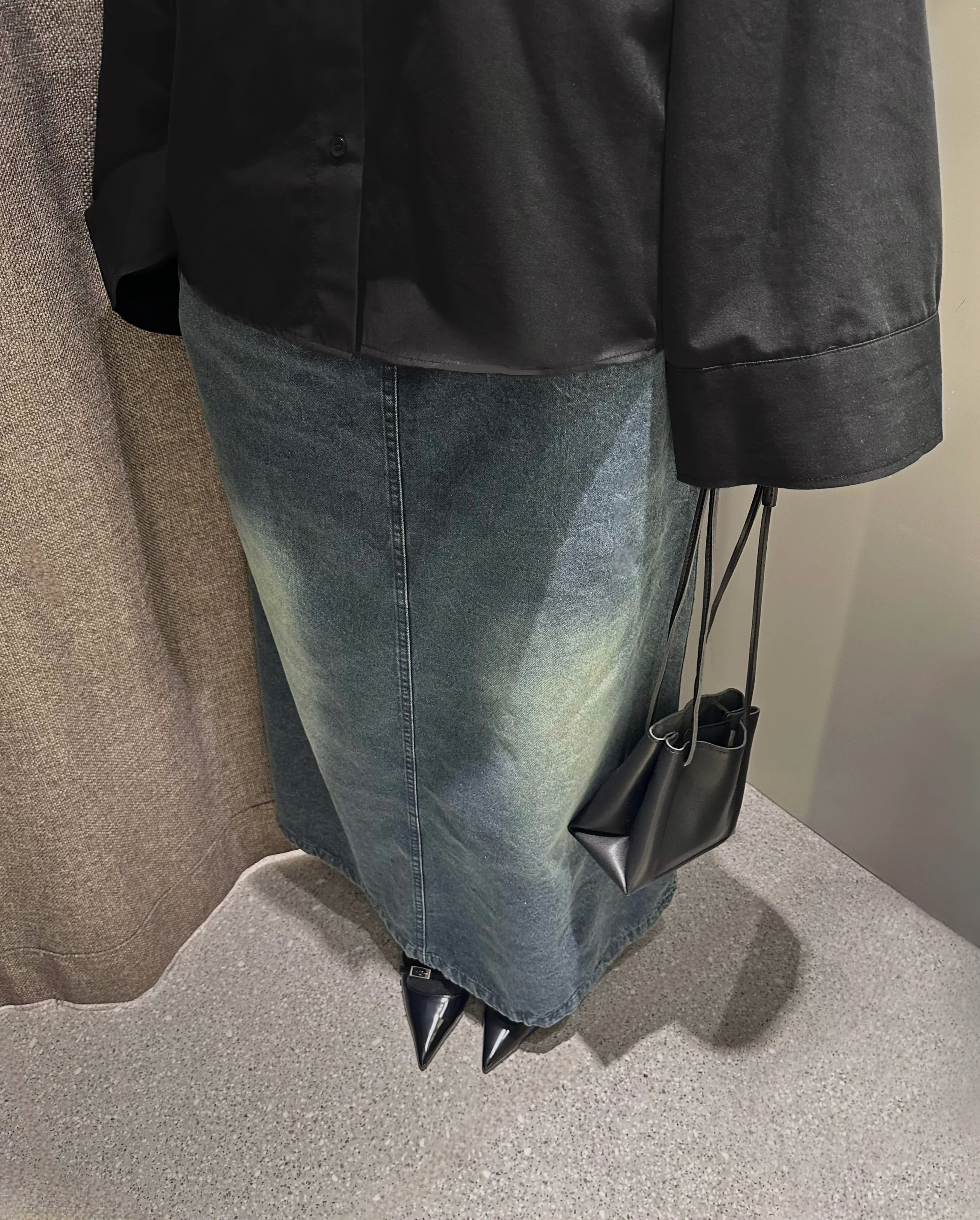 Jupe en jean — Bleu délavé - Image 3