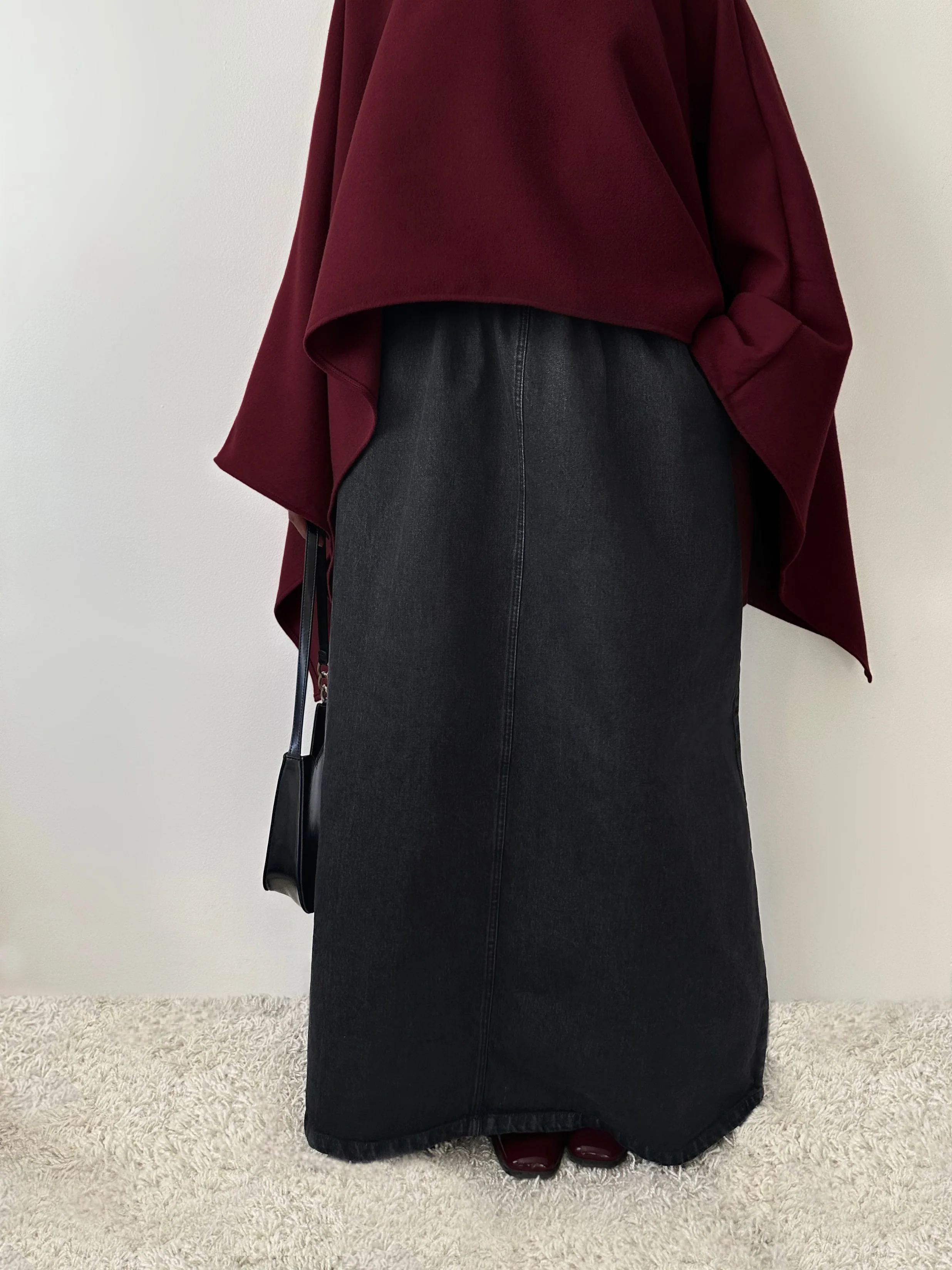 Jupe en jean — Gris foncé - Image 3