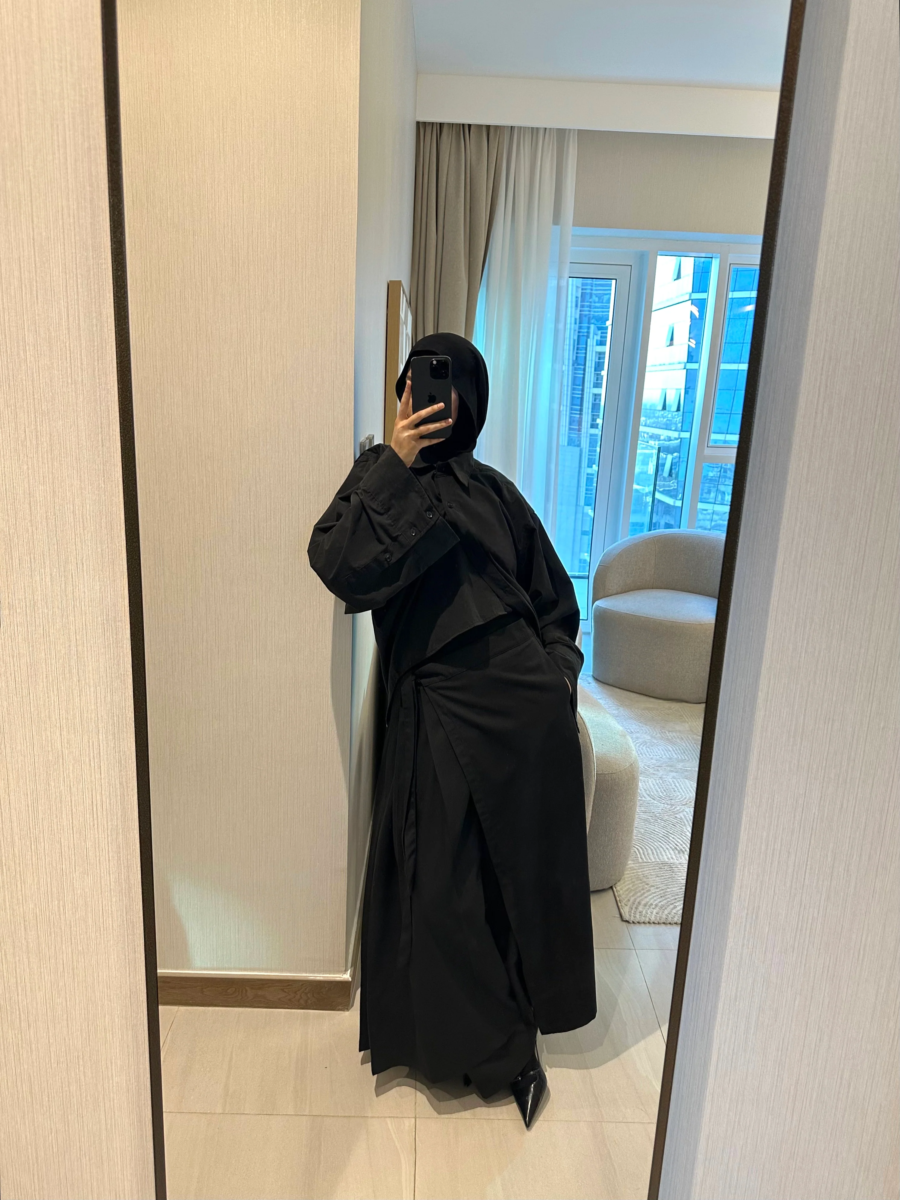 Jupe portefeuille — Noir - Image 3