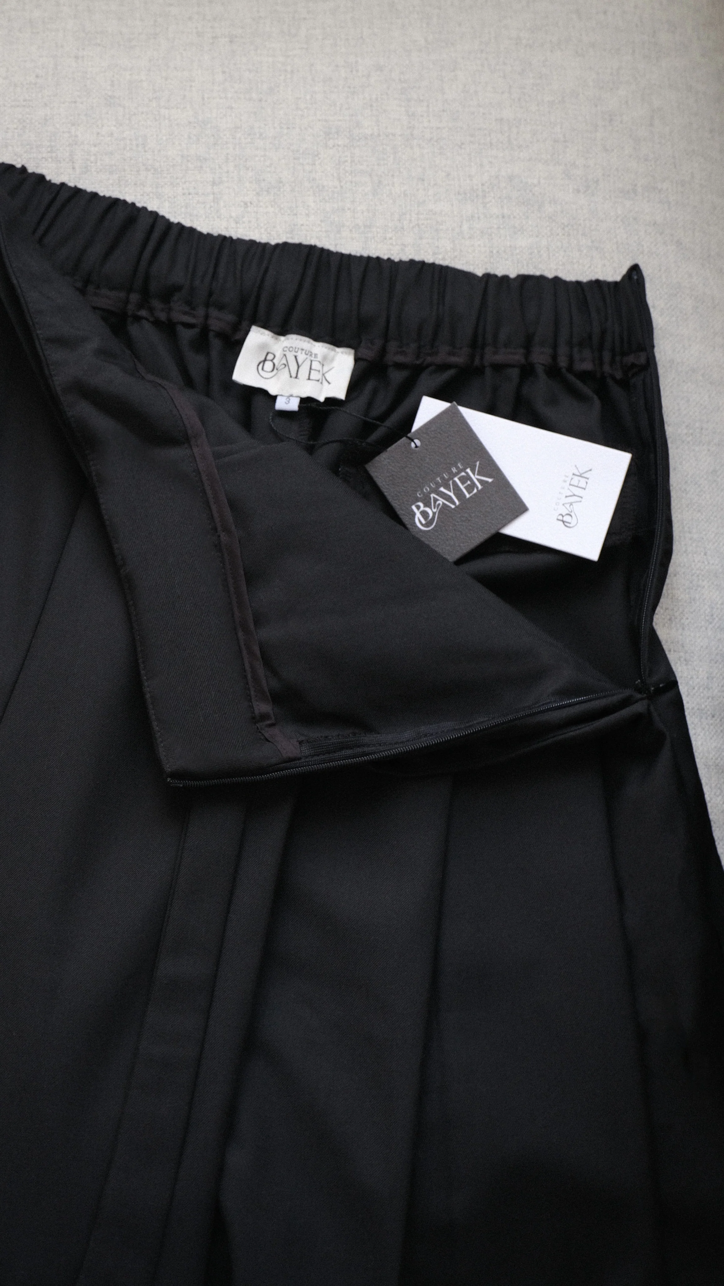 Pantalon plissé — Noir - Image 10