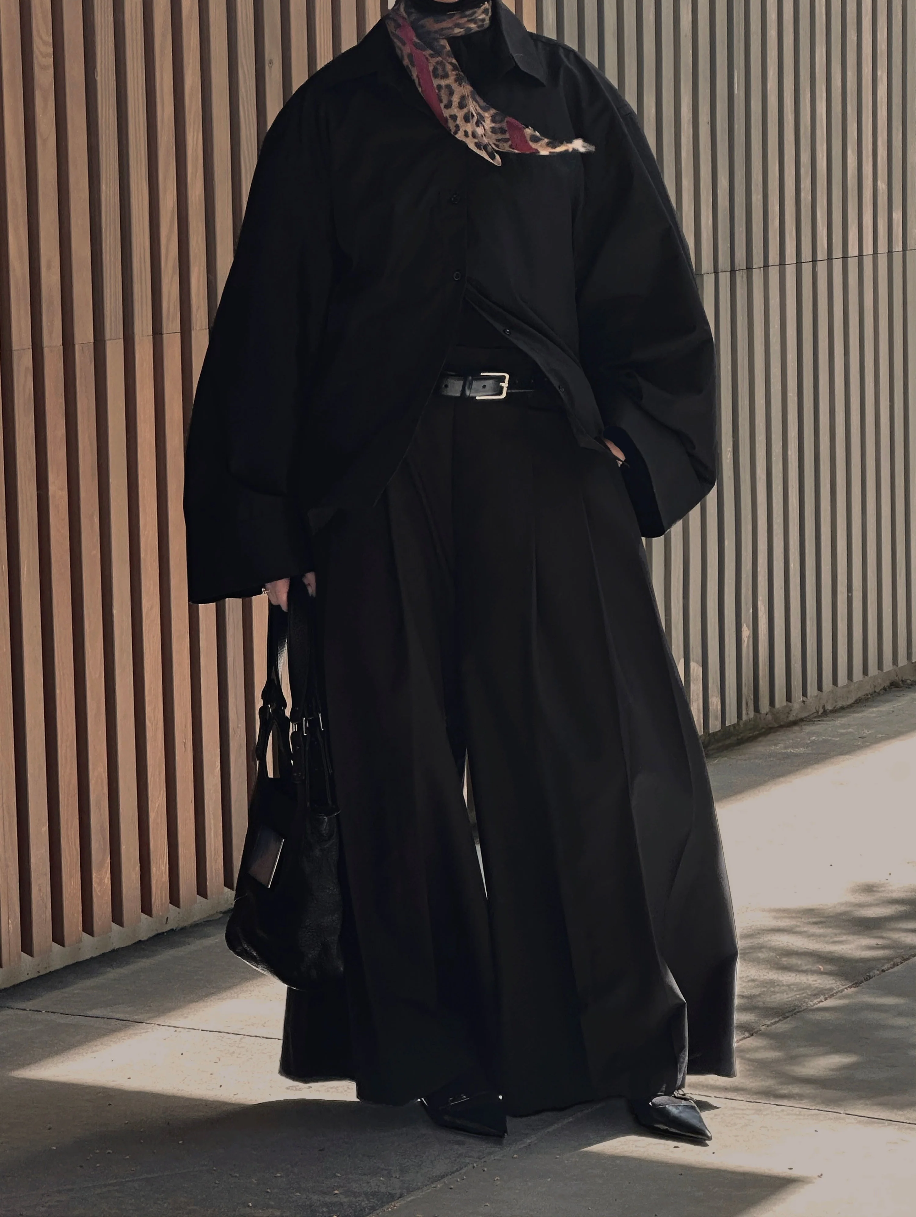 Pantalon plissé — Noir - Image 5