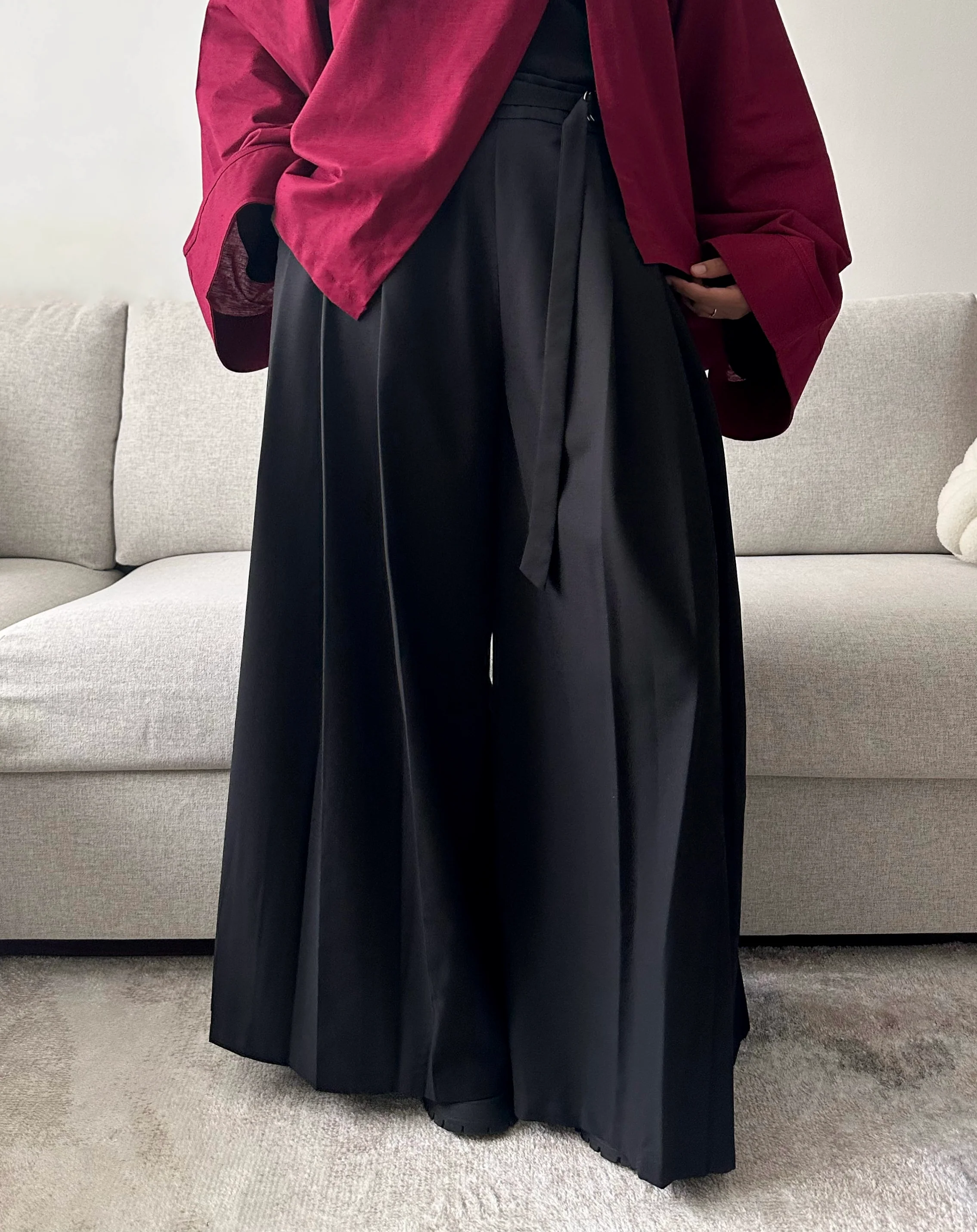 Pantalon plissé — Noir - Image 7