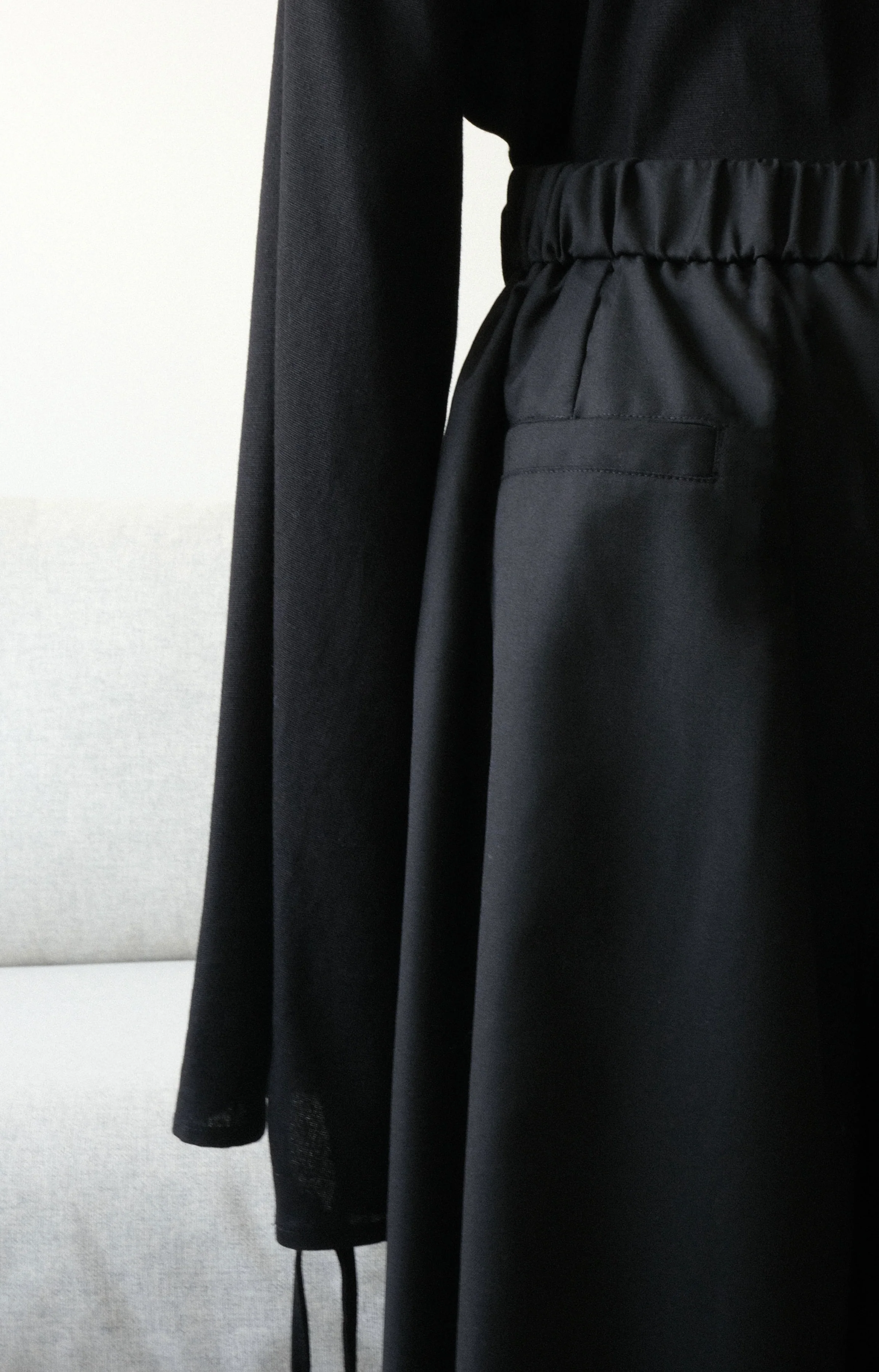 Pantalon plissé — Noir - Image 9