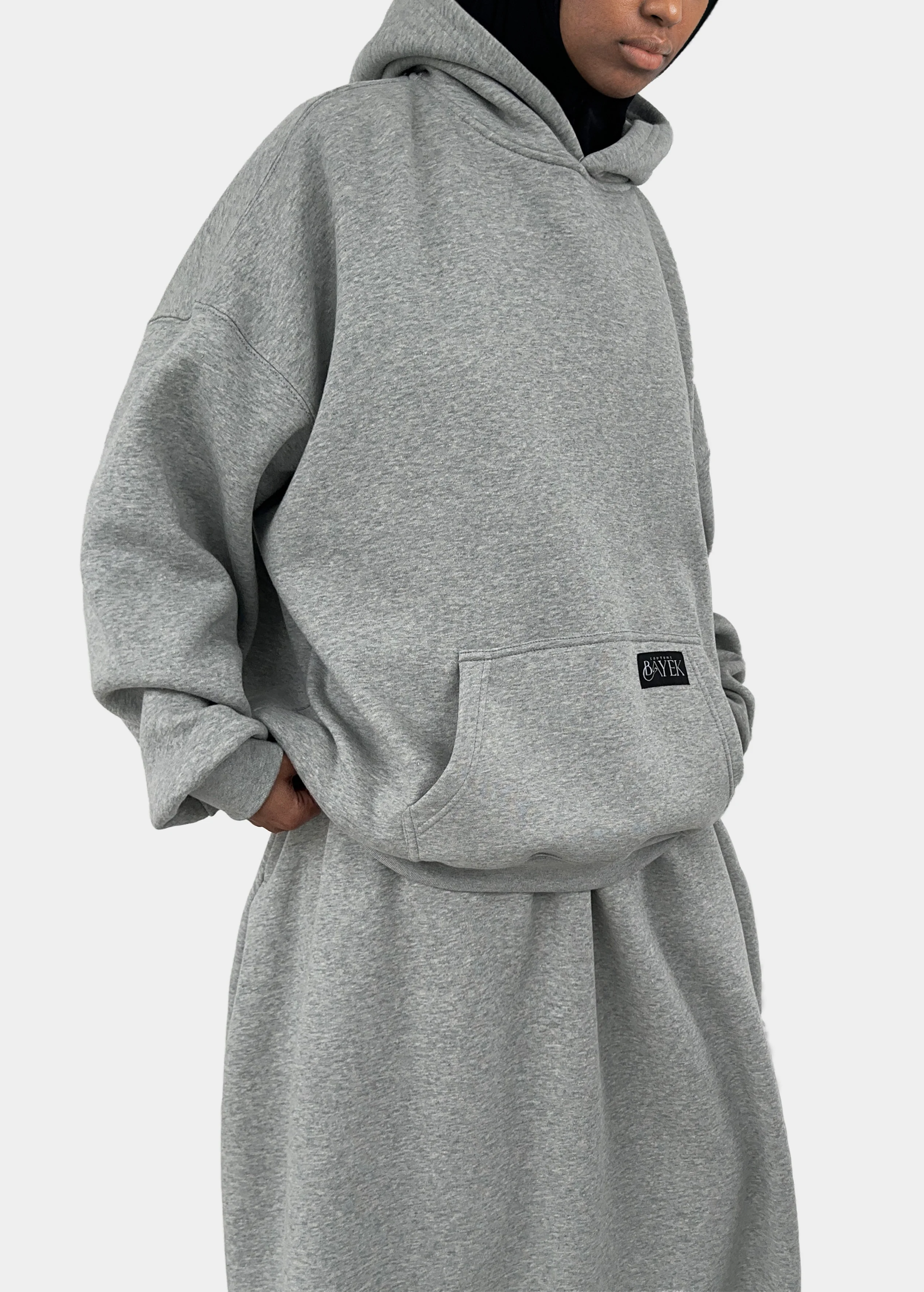 Sweat à capuche — Gris - Image 3