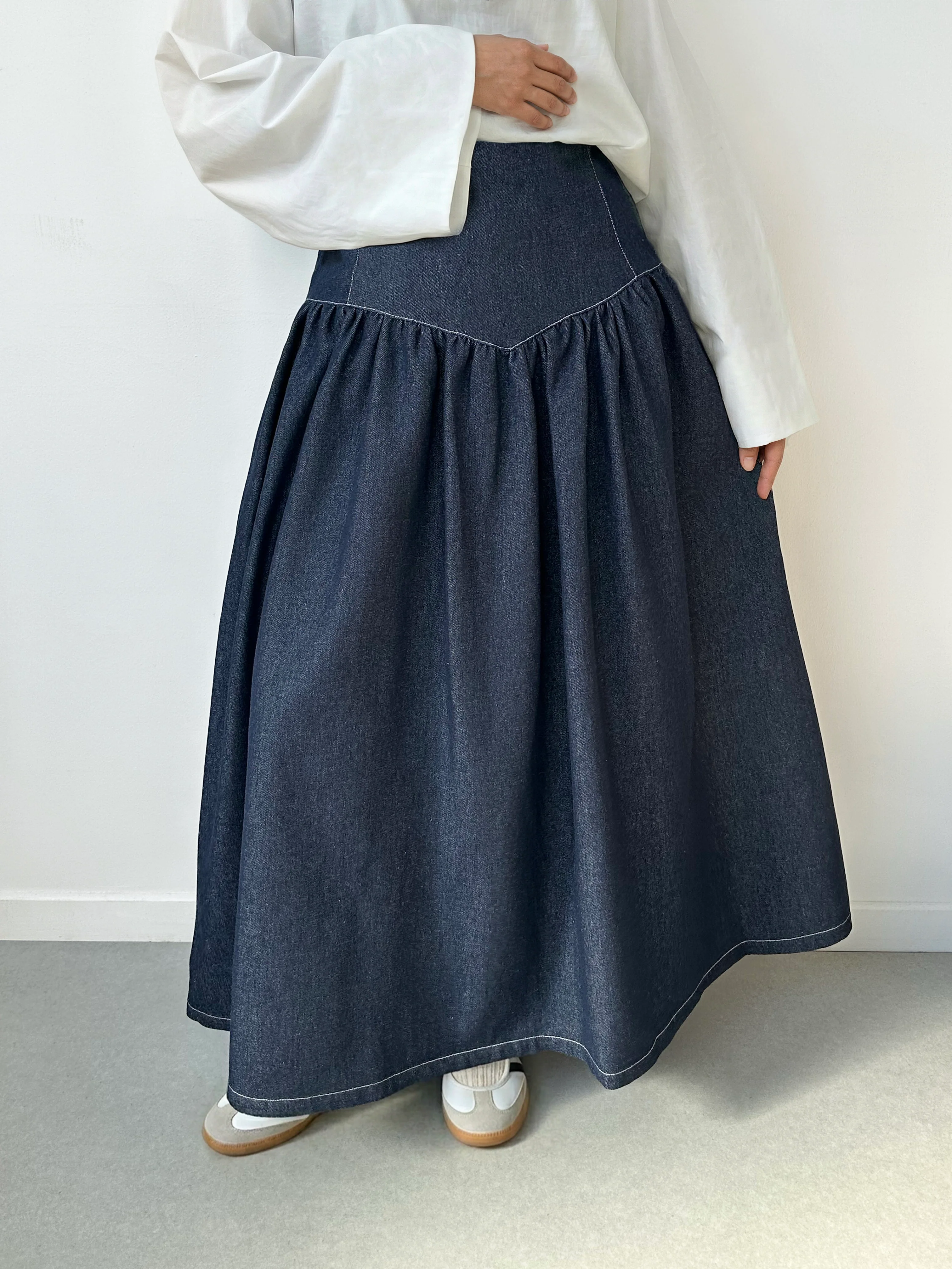 Jupe en jean structurée - Image 4